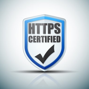 HTTPS sertifikalı kalkan işareti