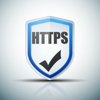 HTTPS sertifikalı kalkan işareti