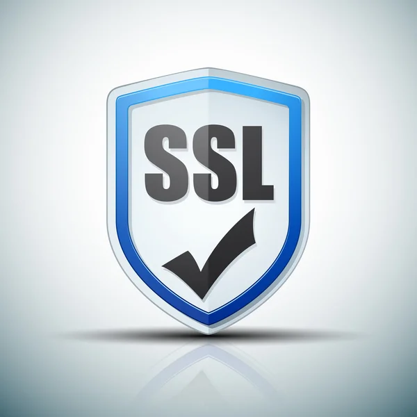 SSL ochranný štít — Stockový vektor