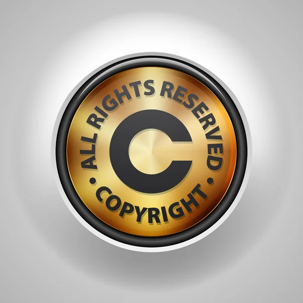Symbol für Urheberrechte — Stockvektor