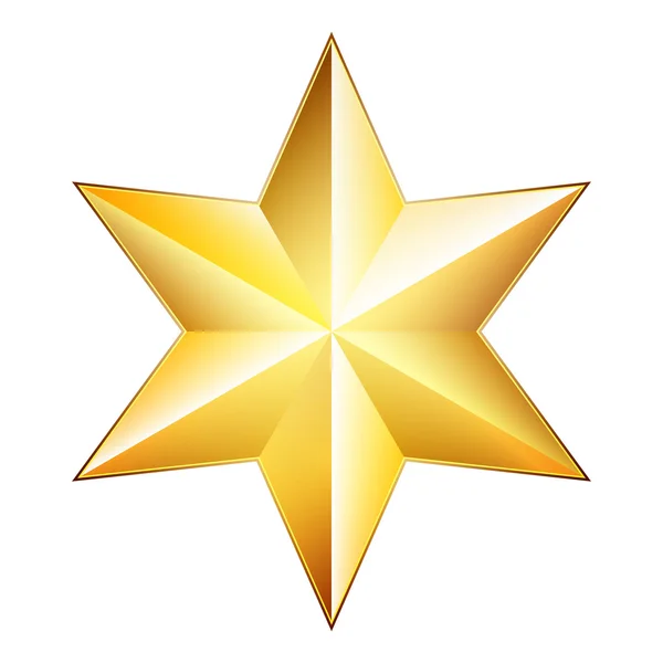 Golden star illustration — Stock vektor