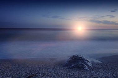 Deniz günbatımı Foros içinde