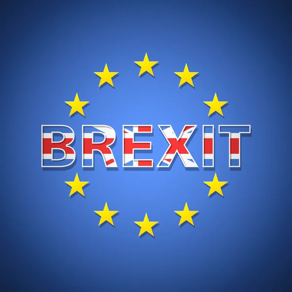 Reino Unido Brexit Ilustración UE — Vector de stock