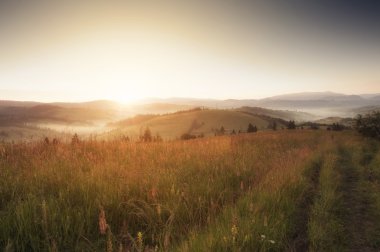 Sunrise Karpat Dağları