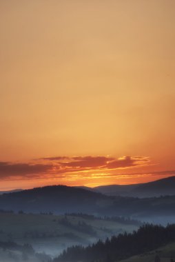 Sunrise Karpat Dağları