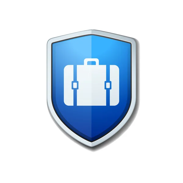 Proteção de bagagem escudo —  Vetores de Stock