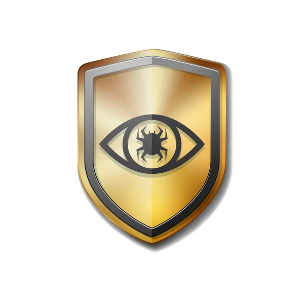 Virus Protection shield — Stockvector