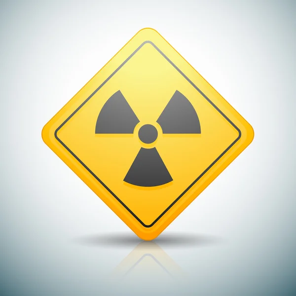 Radyasyon tehlikesi işareti — Stok Vektör