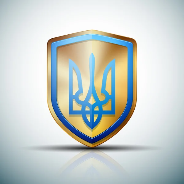 Знак Щита Украины — стоковый вектор