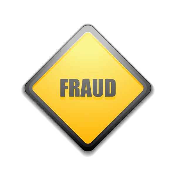 Señal de atención de fraude — Archivo Imágenes Vectoriales