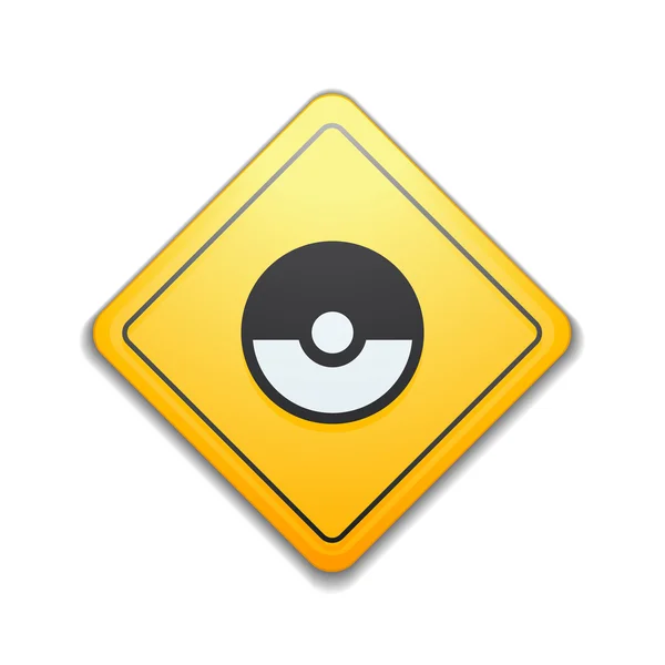 Pokemon sign icon — Stock Vector