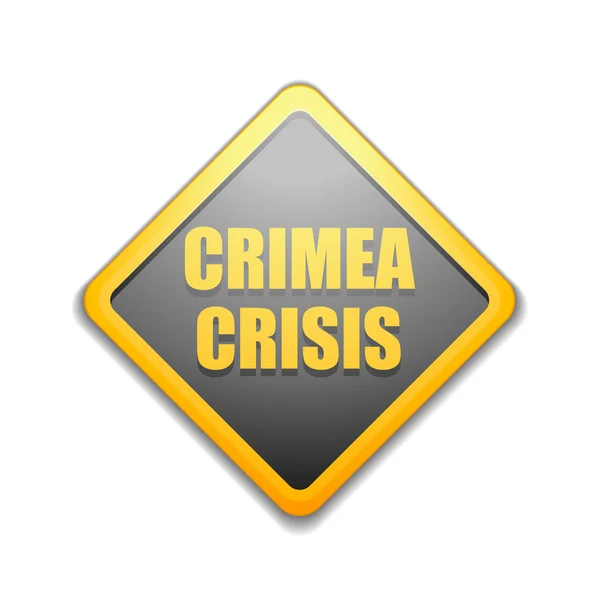 Krym krize výstražným štítkem — Stockový vektor