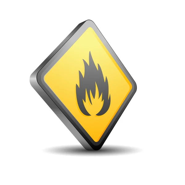 Flammable sign illustration — Stock Vector