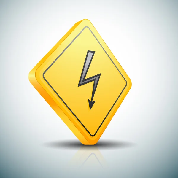 High voltage sign — Stock Vector