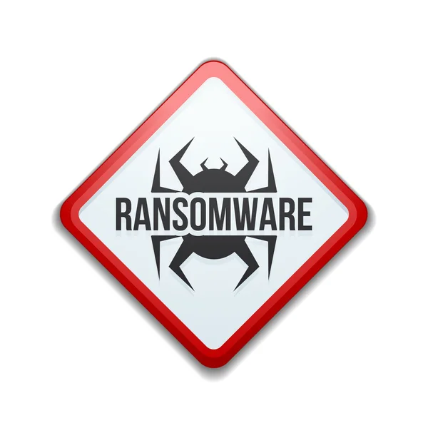 Tanda Kabut Ransomware - Stok Vektor