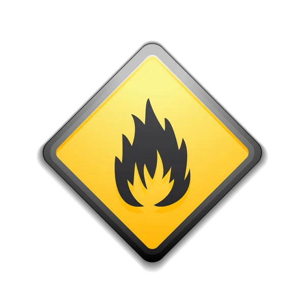 Flammable sign illustration — Stock Vector