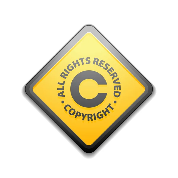 Illustration zum Urheberrechtszeichen — Stockvektor