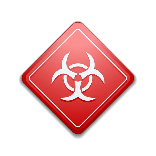 Tanda bahaya Biohazard - Stok Vektor