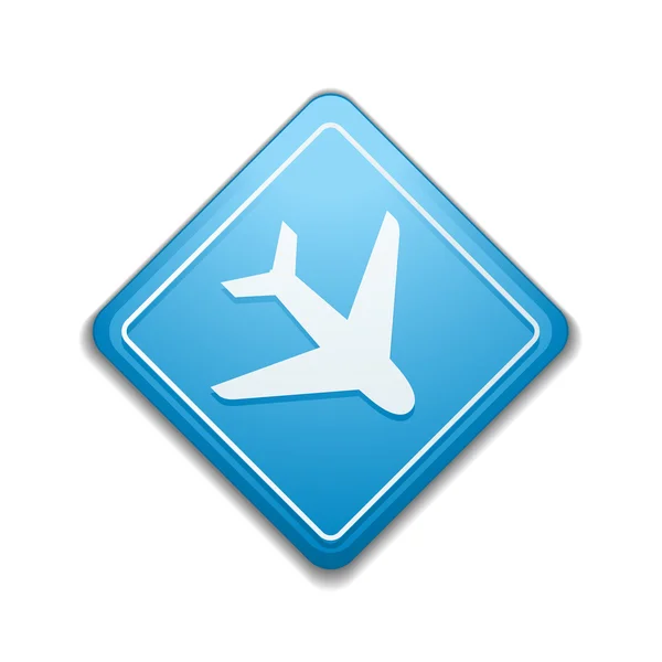 Airport Hazard Sign — Stock Vector