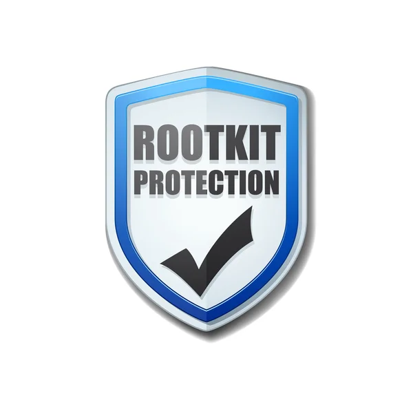 Rootkit escudo de protección — Vector de stock
