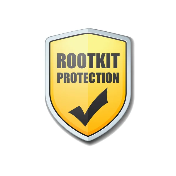 Bouclier de protection Rootkit — Image vectorielle