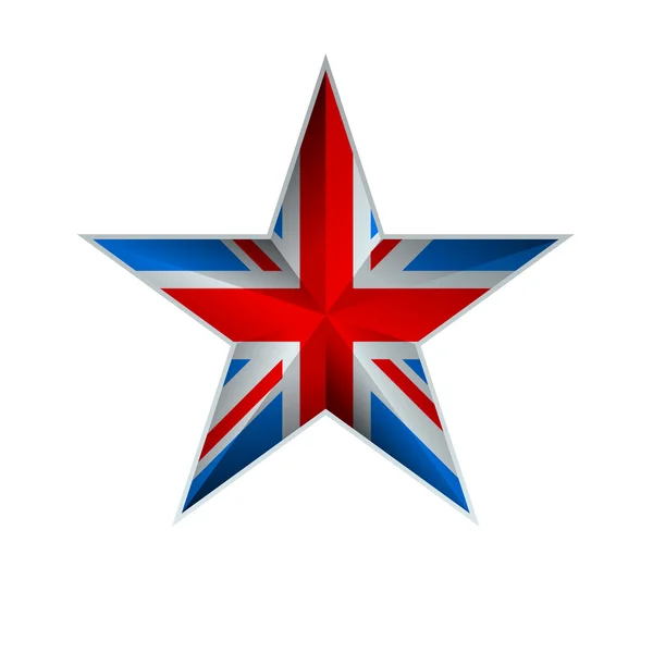 England Flag Star — Stock Vector
