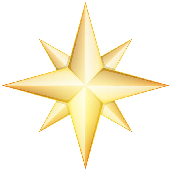 Ícone estrela brilhante — Vetor de Stock