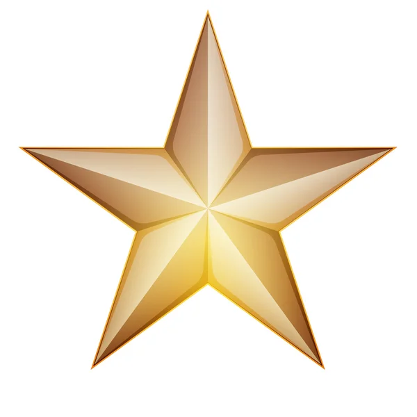 Shining ikonę gwiazdki — Wektor stockowy
