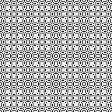 Soyut çapraz desen. Üretici noktalar logosu. Hesaplama sanatı illüstrasyonu 