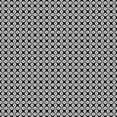 Soyut çapraz desen. Üretici noktalar logosu. Hesaplama sanatı illüstrasyonu 