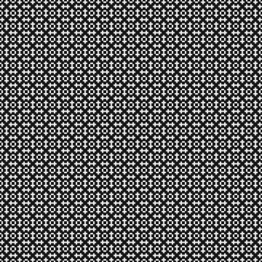 Soyut çapraz desen. Üretici noktalar logosu. Hesaplama sanatı illüstrasyonu 