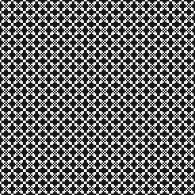 Soyut tekrarlanan çapraz desenli logo, üretken hesaplama sanatı çizimi   