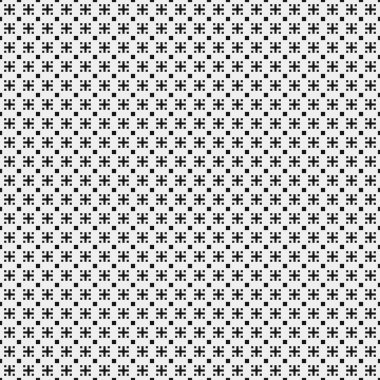 Soyut geometrik çapraz siyah beyaz desen, vektör illüstrasyonu  