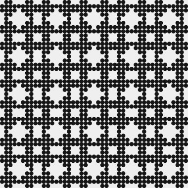 Soyut siyah ve beyaz süs desenli vektör çizimi