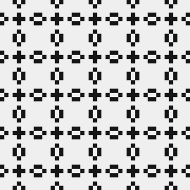 soyut geometrik siyah beyaz desen, vektör illüstrasyonu  