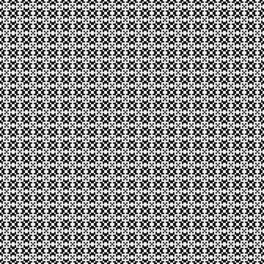 Siyah ve beyaz geometrik arkaplanın kusursuz deseni