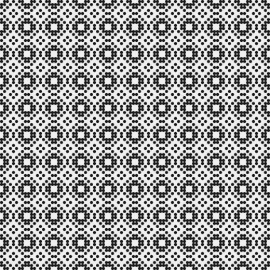 Noktalı soyut geometrik desen, üretken hesaplama sanatı çizimi 