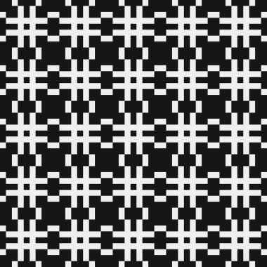 Soyut tekrarlanan çapraz desenli logo, üretken hesaplama sanatı çizimi   