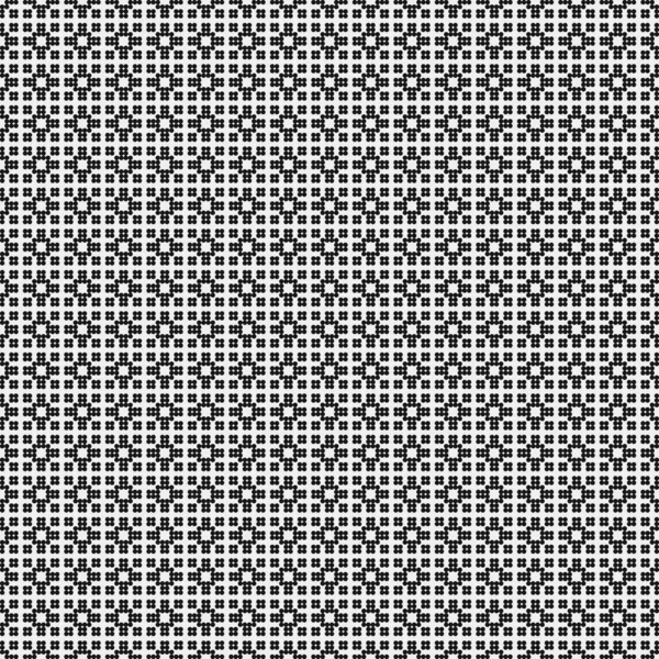 Ilustración Abstracta Del Vector Patrón Ornamental Blanco Negro — Vector de stock