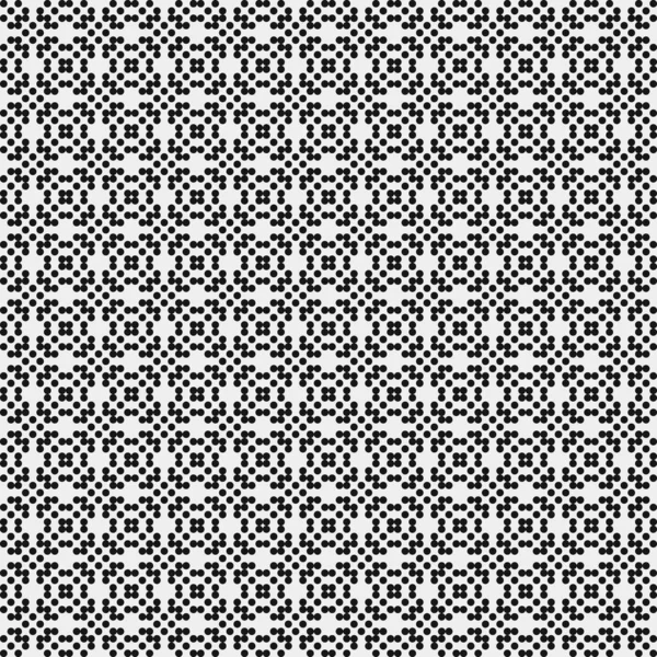 Motif Croix Noir Blanc Pois Illustration Art Computationnel Générative Logo — Image vectorielle