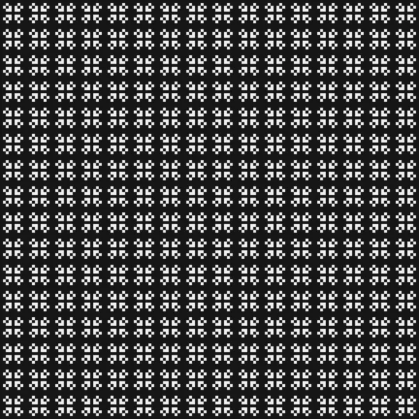 Naadloos Patroon Met Zwart Wit Geometrische Vormen — Stockvector