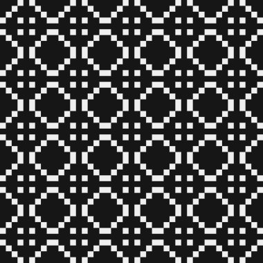 Soyut çapraz desen. Üretici noktalar logosu. Hesaplama sanatı illüstrasyonu 