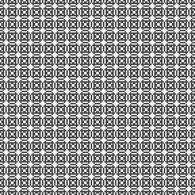 Soyut siyah ve beyaz süs desenli vektör çizimi