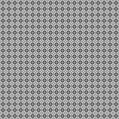 Soyut siyah ve beyaz süs desenli vektör çizimi