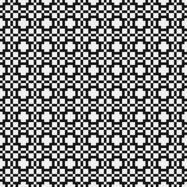 Soyut tekrarlanan çapraz desenli logo, üretken hesaplama sanatı çizimi   