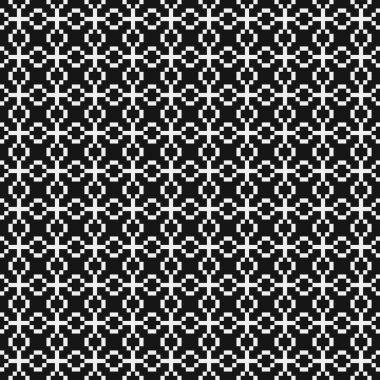 Soyut çapraz desen. Üretici noktalar logosu. Hesaplama sanatı illüstrasyonu 