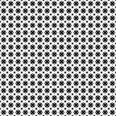 noktalı elementlerle siyah ve beyaz geometrik desenli. vektör illüstrasyonu.
