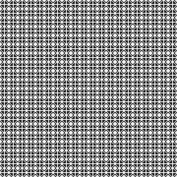 Motif Géométrique Sans Couture Noir Blanc Illustration Vectorielle — Image vectorielle