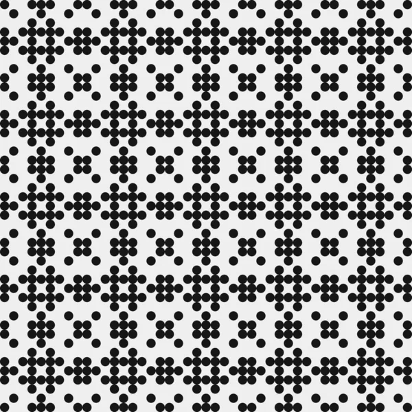 Ilustración Abstracta Del Vector Patrón Ornamental Blanco Negro — Archivo Imágenes Vectoriales