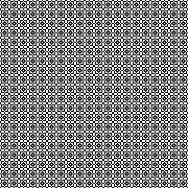 Soyut tekrarlanan çapraz desenli logo, üretken hesaplama sanatı çizimi   